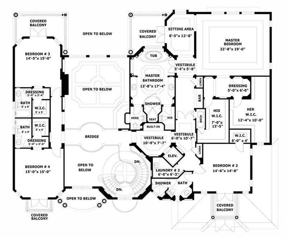 SECOND LEVEL FLOOR PLAN