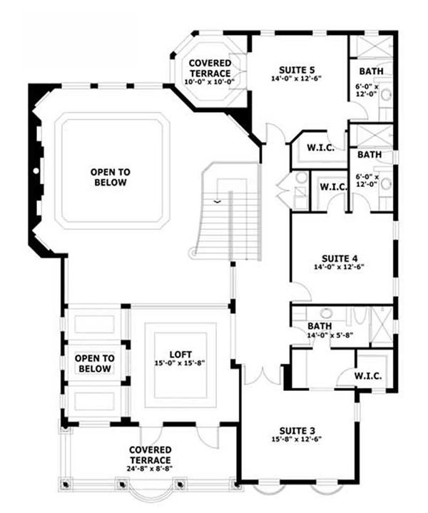 SECOND LEVEL FLOOR PLAN