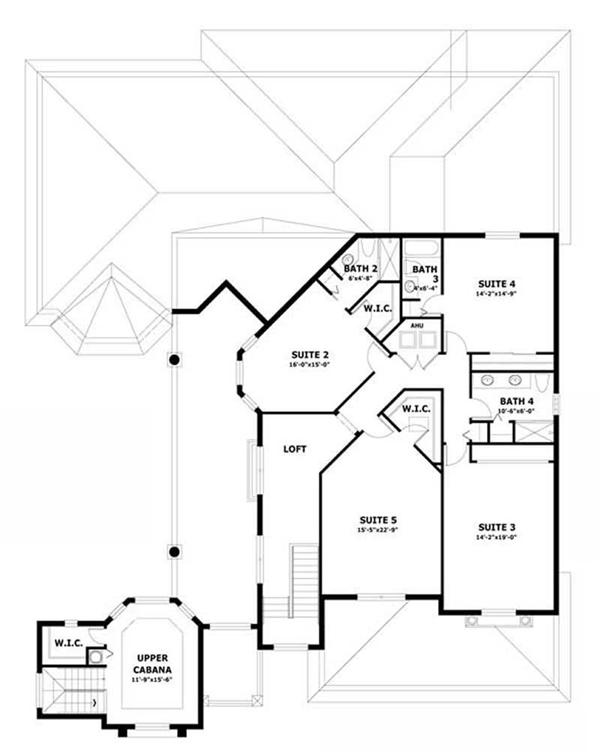 SECOND LEVEL FLOOR PLAN