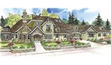 This is a colored image of these Chateau Homeplans.
