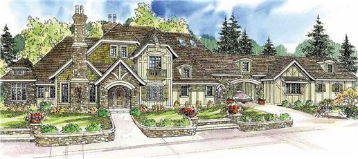 This is a colored image of these Chateau Homeplans.
