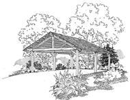 This image shows the garage style of the houseplans/ garage plans.