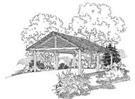 This image shows the garage style of the houseplans/ garage plans.