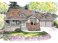 This image shows the Country Style of the house plans.