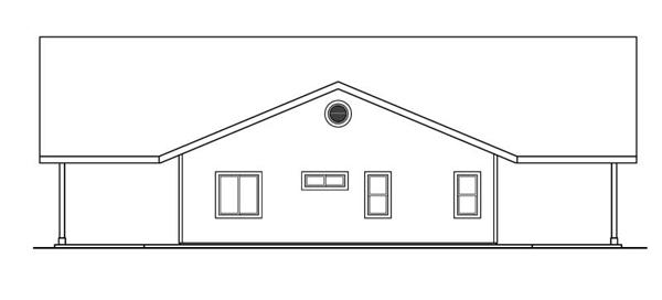 Home Plan Left Elevation