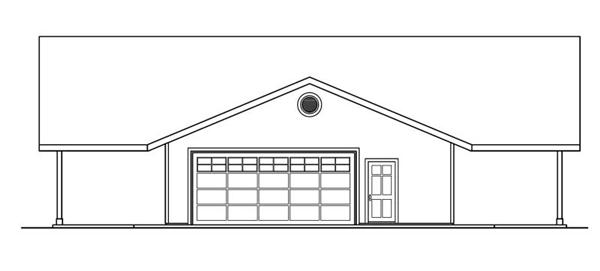 Home Plan Right Elevation