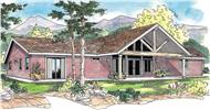 This image shows the Cabin Style of the house plans.