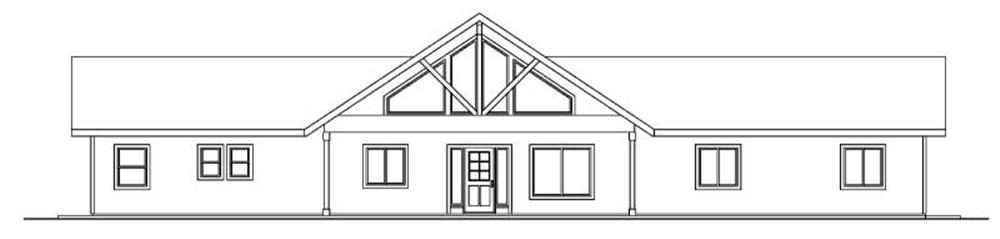 Home Plan Rear Elevation