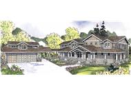 This image shows the Craftsman Style of the house plans.