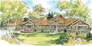 This is an artist's rendering of these Hexagon Craftsman House Plans.
