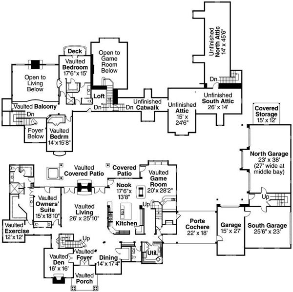 Floor Plans for this set of house plans.
