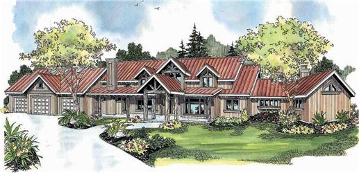 The main image for Country House Plans # ADI30-634