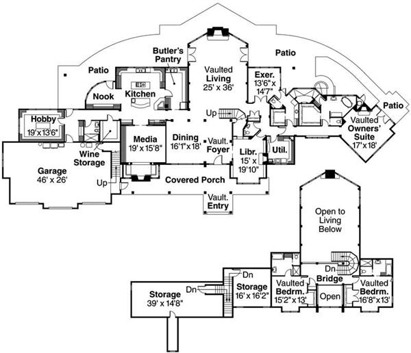 Floor Plans for this set of house plans.