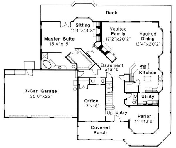 First Floor Floor Plan for Shelburn