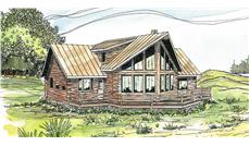 Log Homeplans color rendering.