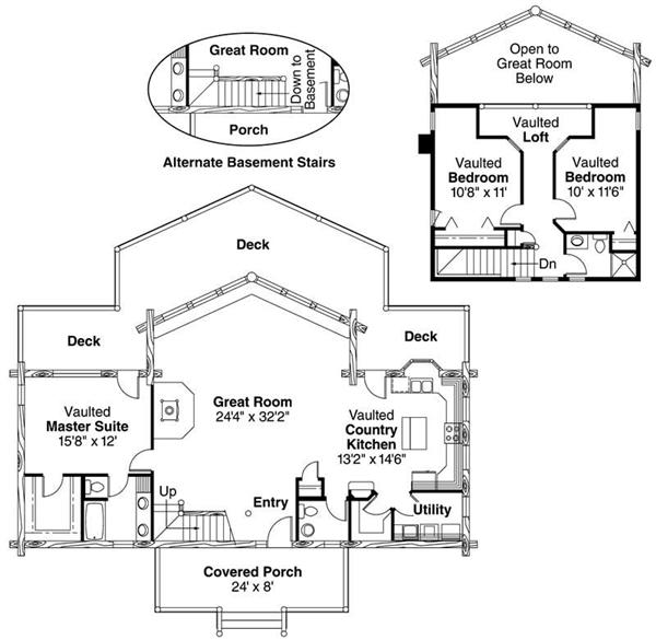 Floor Plans for this set of house plans.