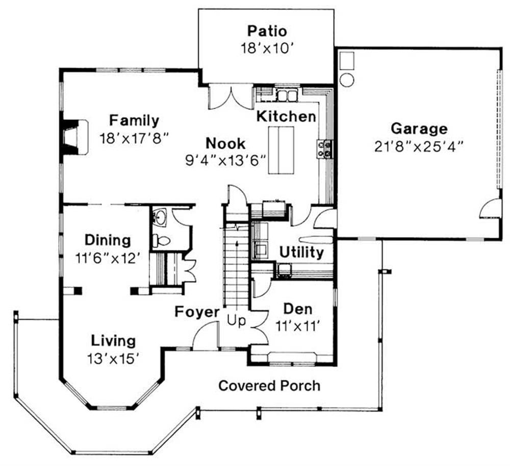 First Floor Floor Plan for Evansville