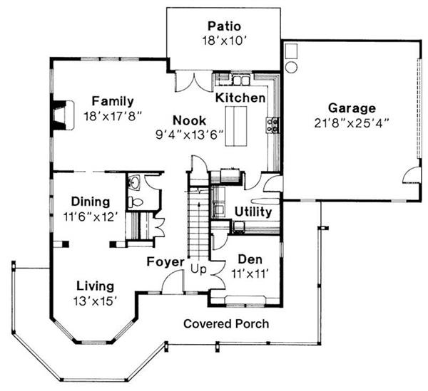 First Floor Floor Plan for Evansville
