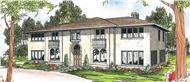 This image shows the Southwest style for this set of house plans.