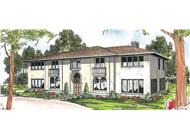 This image shows the Southwest style for this set of house plans.