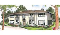 This image shows the Southwest style for this set of house plans.