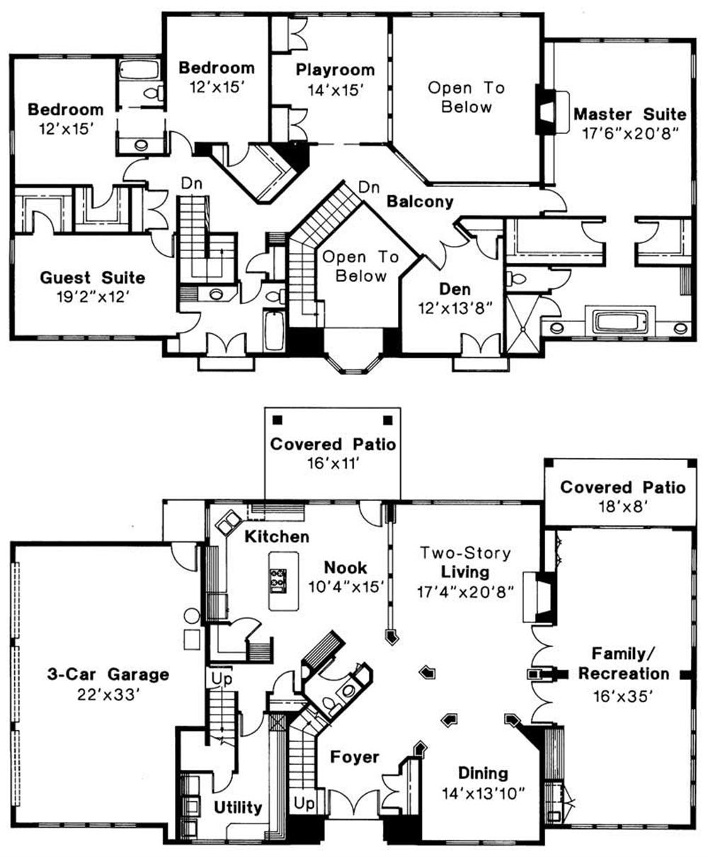 Floor Plans for this set of house plans.