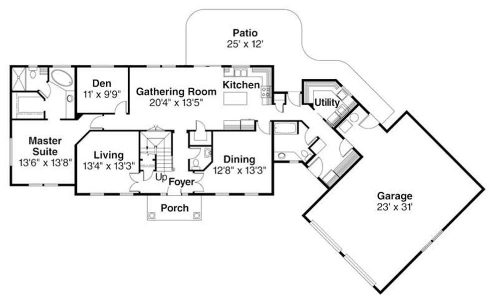 First Floor Floor Plan for Lansford
