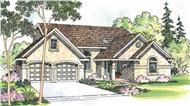 This image shows the Southwestern Style for this set of house plans.