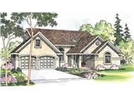This image shows the Southwestern Style for this set of house plans.