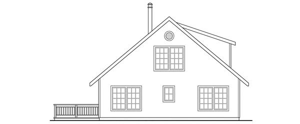 Home Plan Rear Elevation