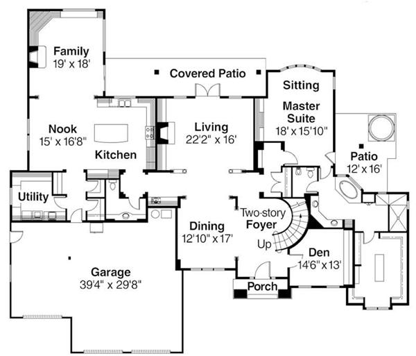 First Floor Floor Plan for ADI30-306 Avalon