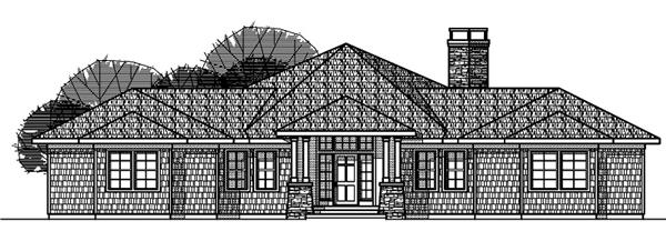 108-1273 house plan front elevation