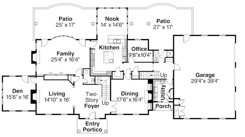 First Floor Floor Plan for ADI30-313 Edgewood