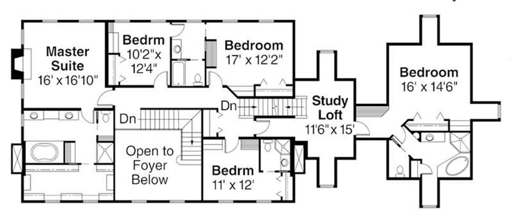 Second Floor Floor Plan for ADI30-313 Edgewood