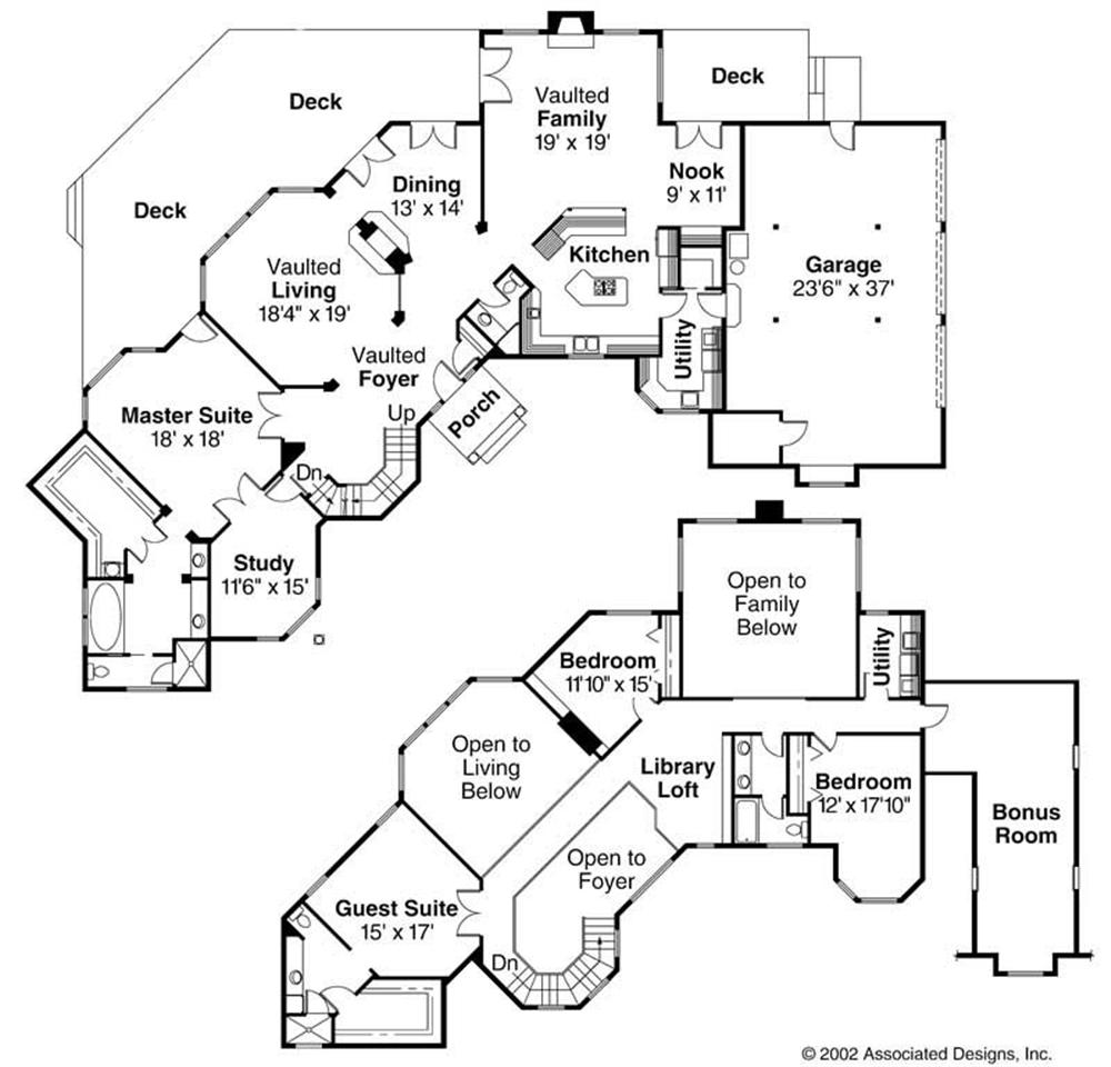 Floor Plans for this set of house plans.