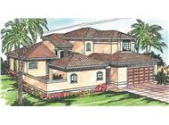 This image shows the Southwest Style for this set of house plans.