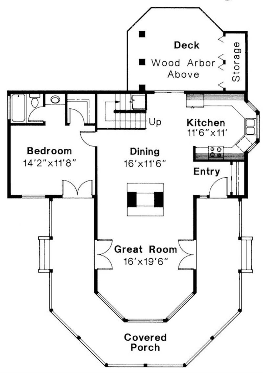 First Floor Floor Plan for Lakeview