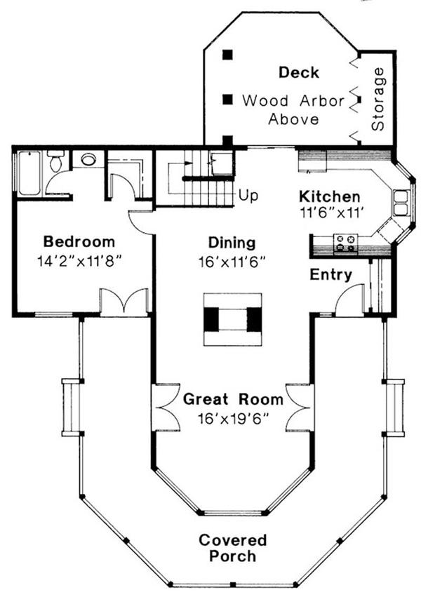 First Floor Floor Plan for Lakeview