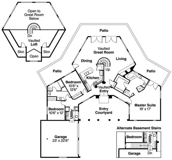 Floor Plans for this set of house plans.