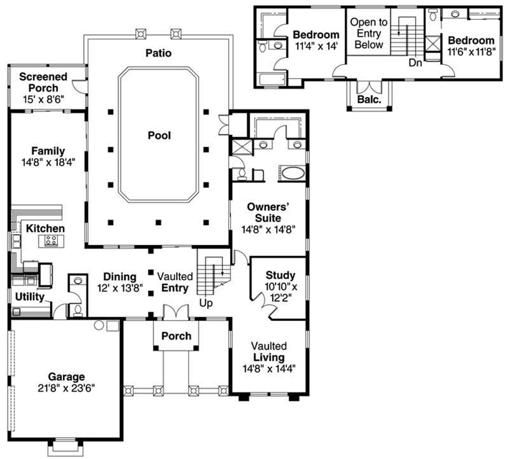 First Floor Floor Plan for Roswell
