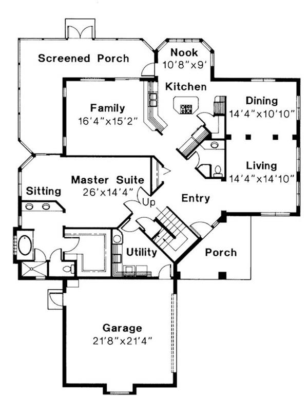 First Floor Floor Plan for Southaven