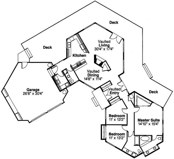 Floor Plan First Story for this set of house plans.