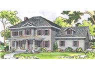 This image shows the Country Style for this set of house plans.
