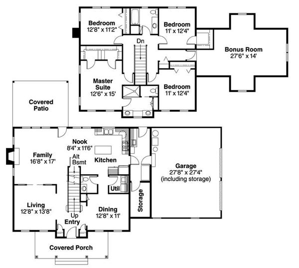 Floor Plans for this set of house plans.