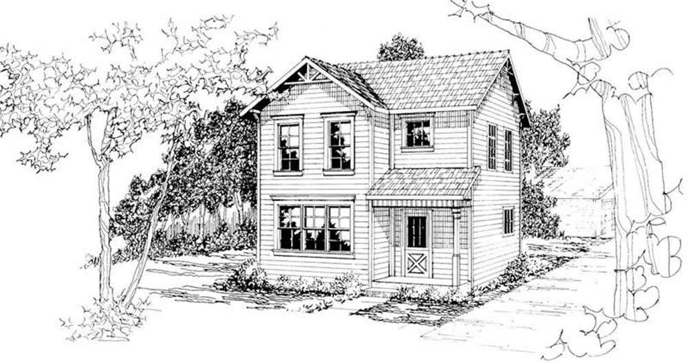 Home Plan Rendering for this set of house plans.
