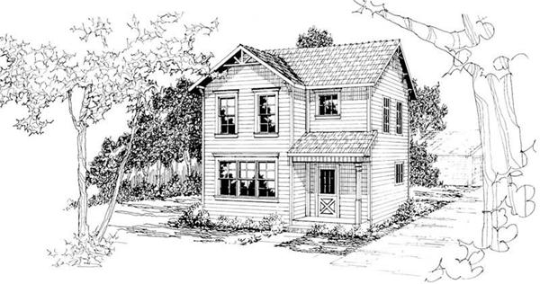 Home Plan Rendering for this set of house plans.