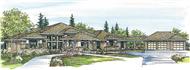 This image shows the Contemporary Style of this set of house plans.