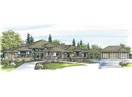 This image shows the Contemporary Style of this set of house plans.