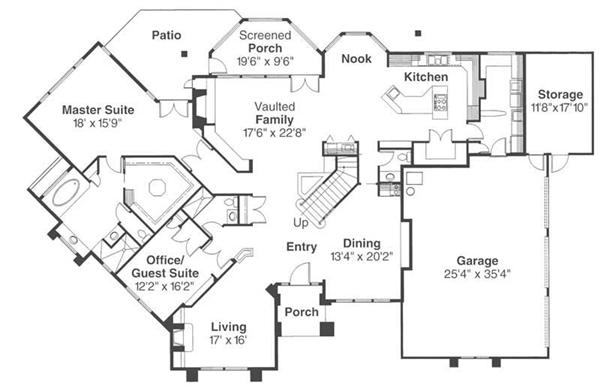 First Floor Floor Plan for Rochester