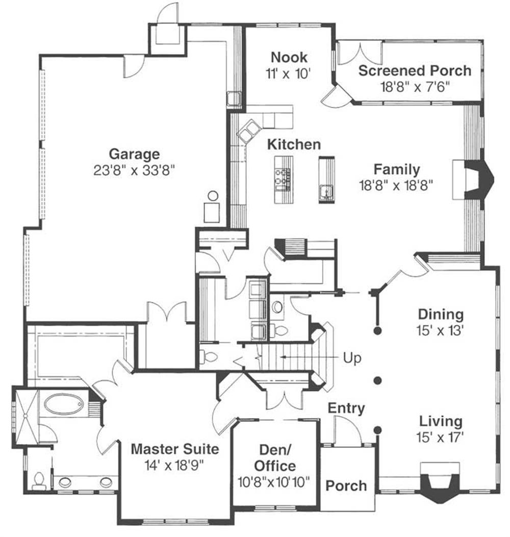 First Floor Floor Plan for Deveroux